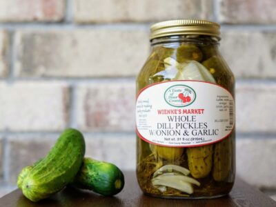 Whole Dill Pickles w/onion & garlic-32 oz.