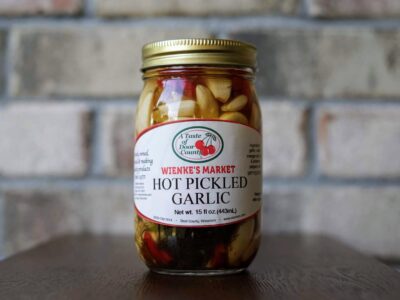 Hot Pickled Garlic-16 oz.