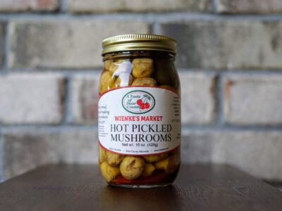 Hot Pickled Mushrooms-16 oz.