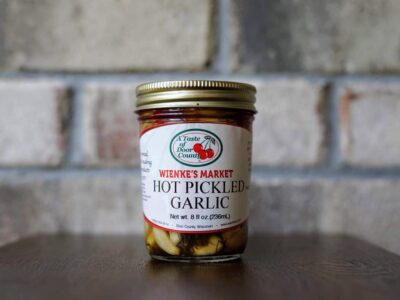 Hot Pickled Garlic-8 oz.