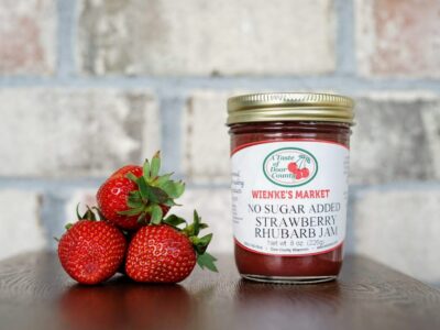 No Sugar Added Strawberry Rhubarb Jam-8 oz.