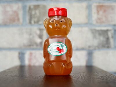 Plastic Raw Honey Bear-12 oz.